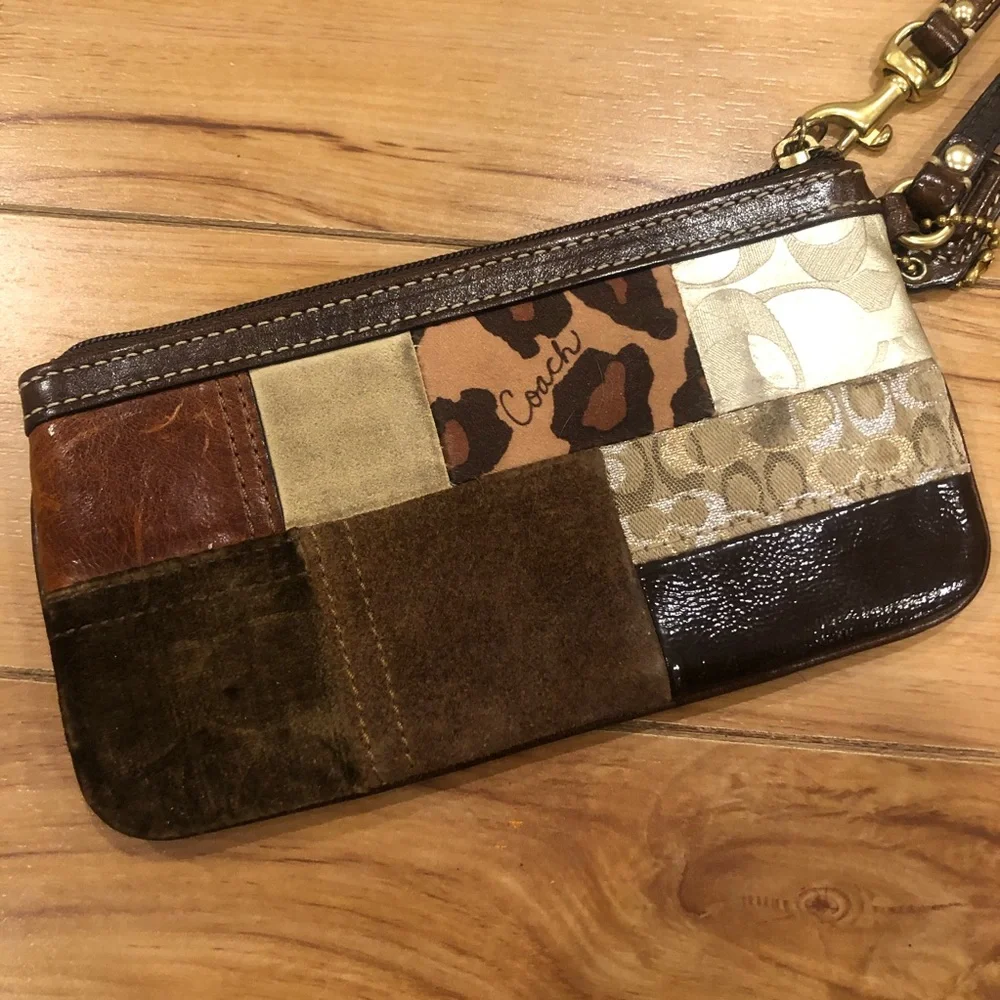 Coach Patchwork Wristlet - Picture 2 of 9